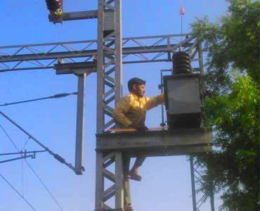 Railway Auxillary Transformer Work